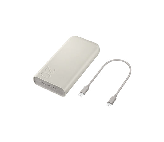 Samsung 20000mAh 45W Fast Charging Power Bank - Beige