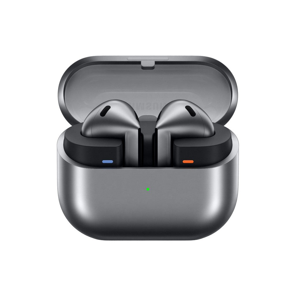 Samsung Galaxy Buds3 True Wireless Noise Cancelling Open-fit Earbuds - Silver - Galaxy AI enabled