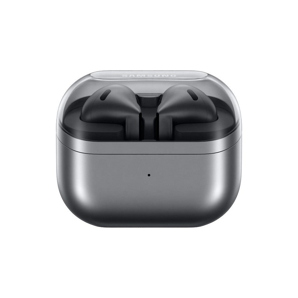 Samsung Galaxy Buds3 True Wireless Noise Cancelling Open-fit Earbuds - Silver - Galaxy AI enabled