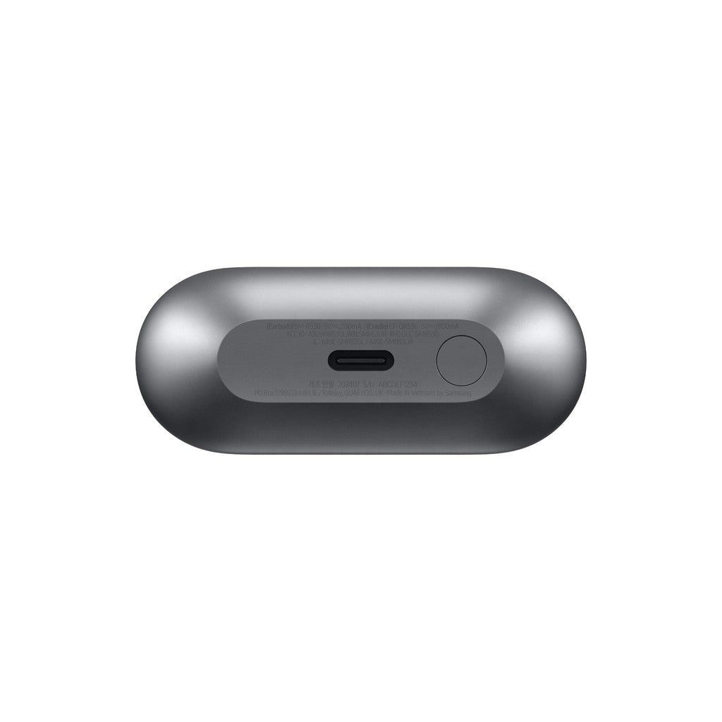 Samsung Galaxy Buds3 True Wireless Noise Cancelling Open-fit Earbuds - Silver - Galaxy AI enabled