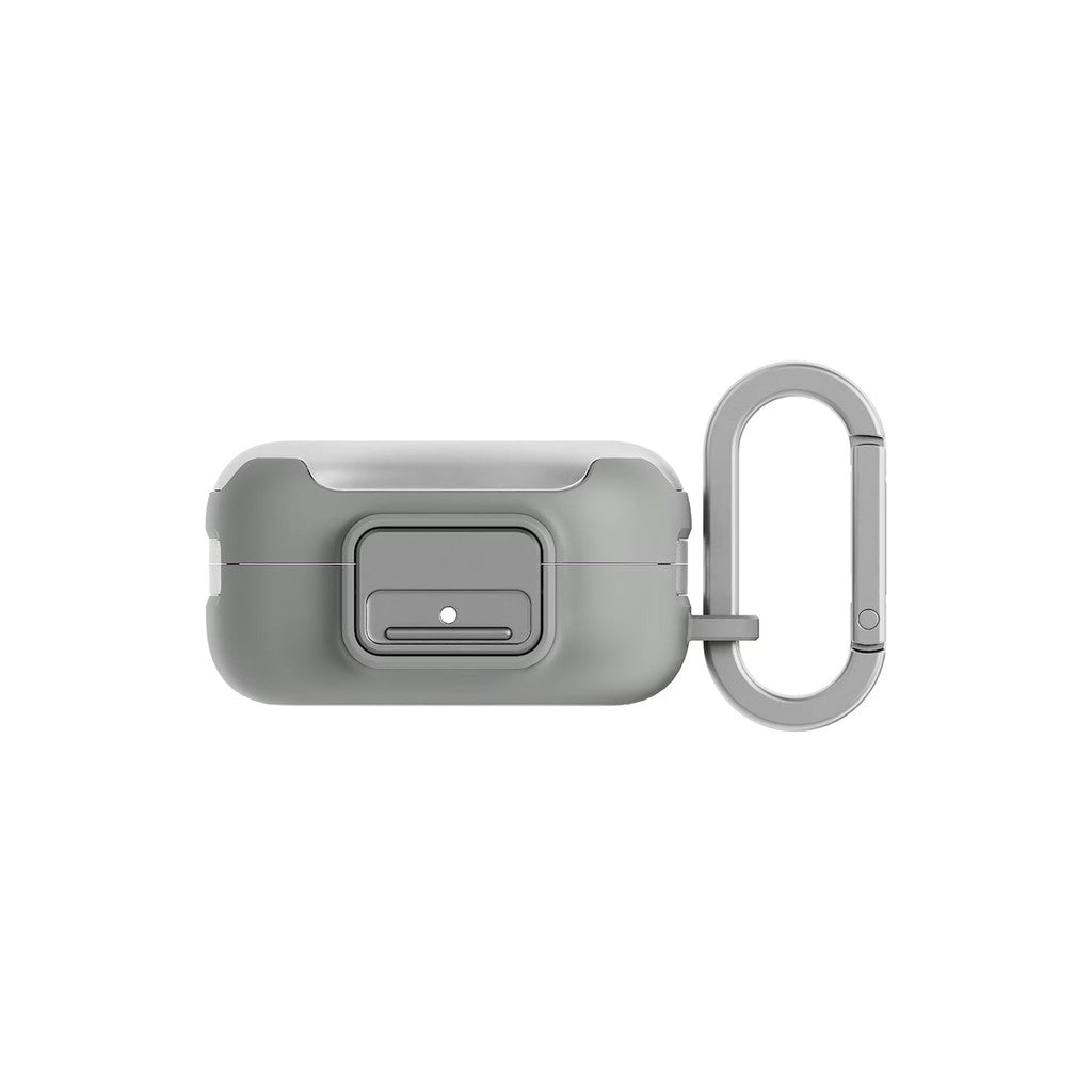 Samsung Galaxy Buds4 Clip Case with Carabiner - Grey (For Galaxy Buds4 & Galaxy Buds4 Pro)