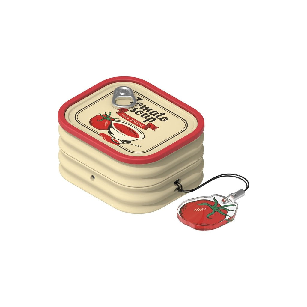 Samsung Galaxy Buds4 Food Can Case - Tomato Soup (For Galaxy Buds4 & Galaxy Buds4 Pro)