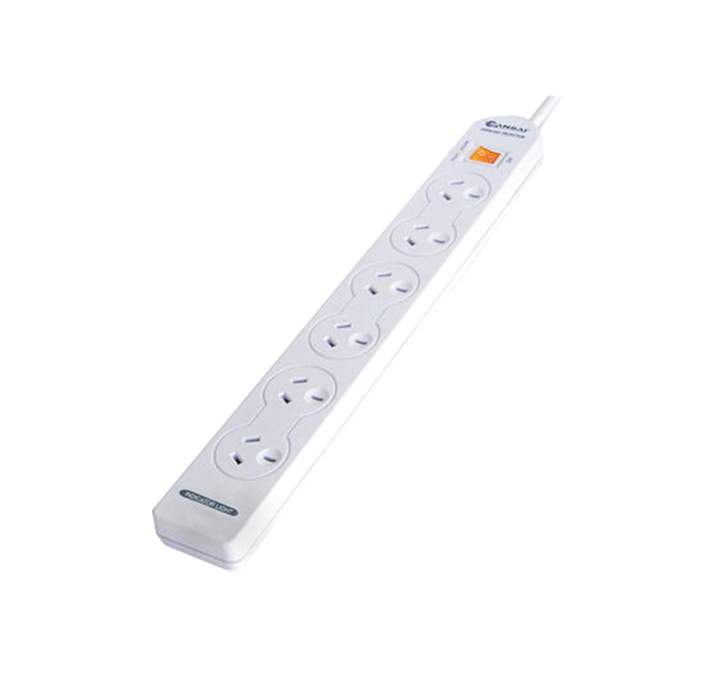 Sansai PAD-137P 6 Outlet Basic Powerboard with Master Switch