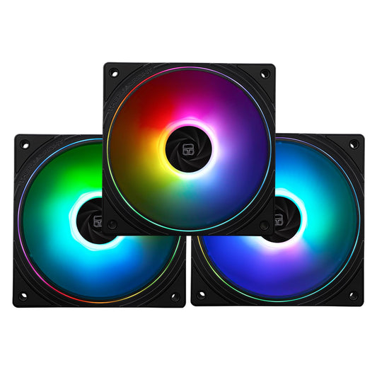 ThermalRight 3 Pack TL-S12-S CPU Fan 120mm ARGB Case Cooler Fan 3Yr Wty