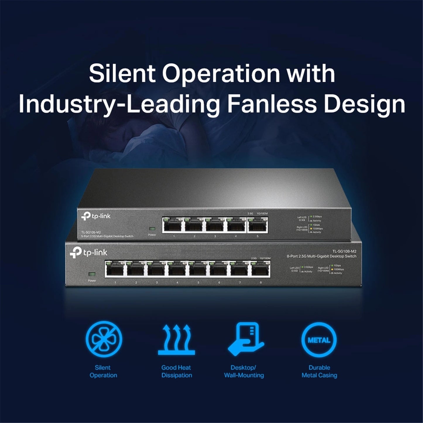 TP-Link SG108S-M2 8 Port 2.5G Gigabit Switch