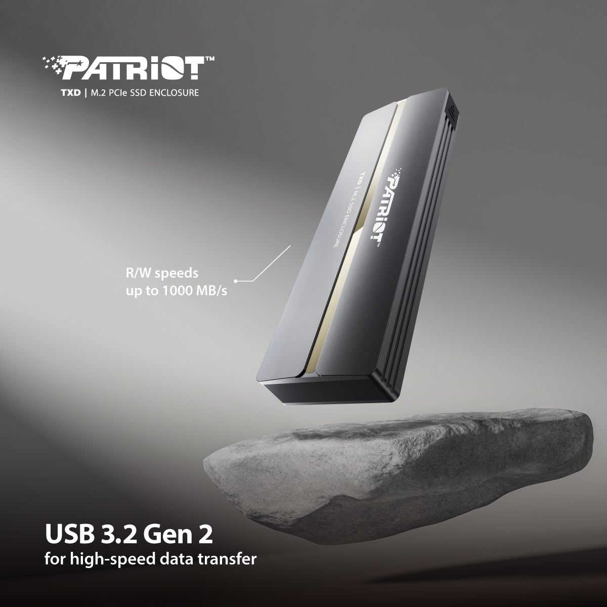 Patriot TXD USB3.2 Gen2 External PCIe M.2 SSD Enclosure