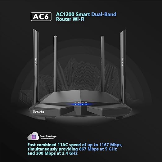 Tenda AC6 AC1200 WiFi Router