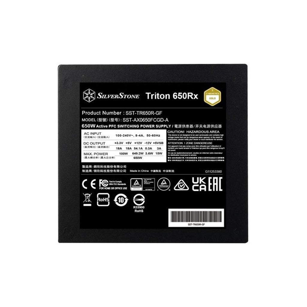 SilverStone Triton 650Rx 650W Gold PCIe 5.0 ATX 3.1 PSU