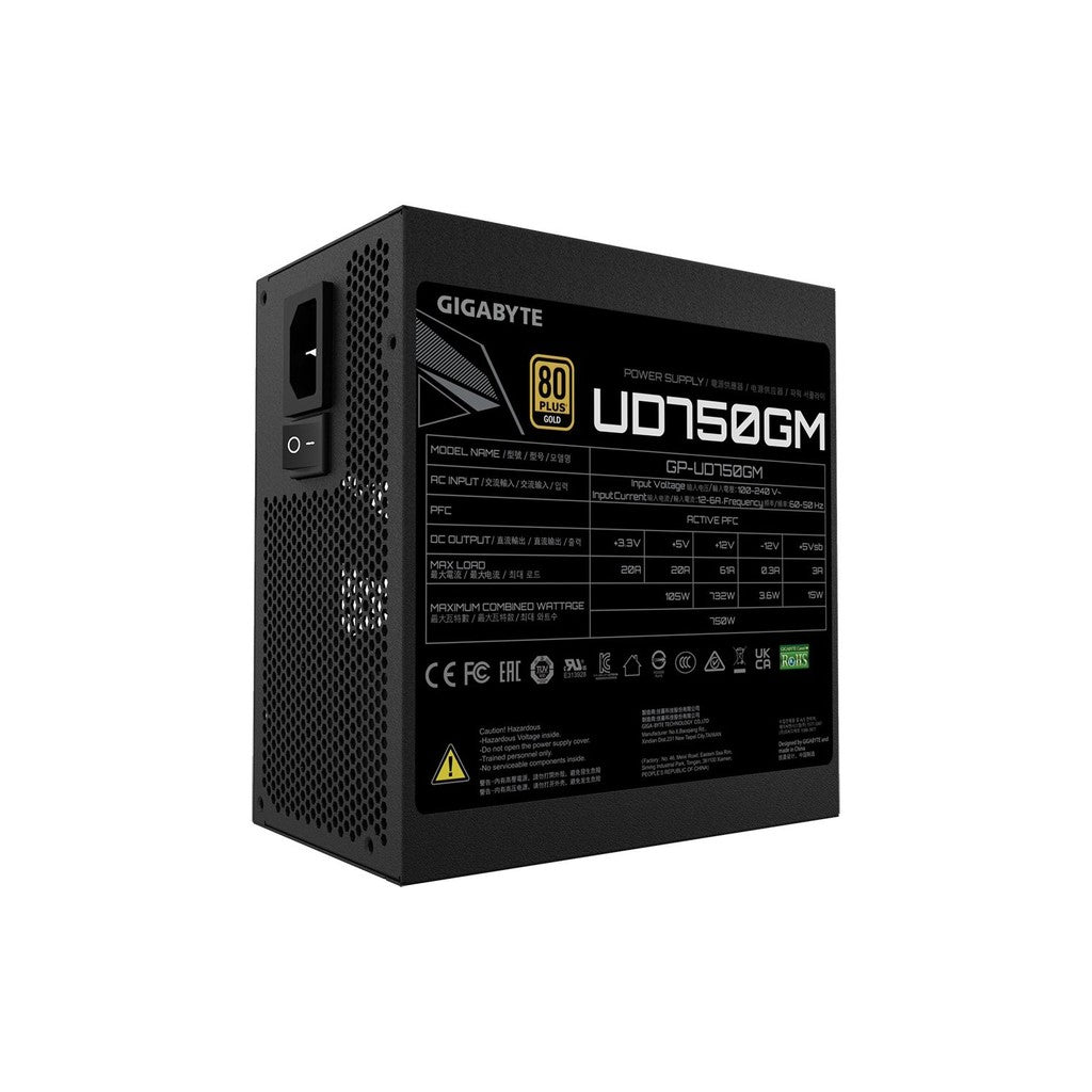 Gigabyte UD750GM 750W 80Plus Gold Fully Modular ATX 3.0 Power Supply