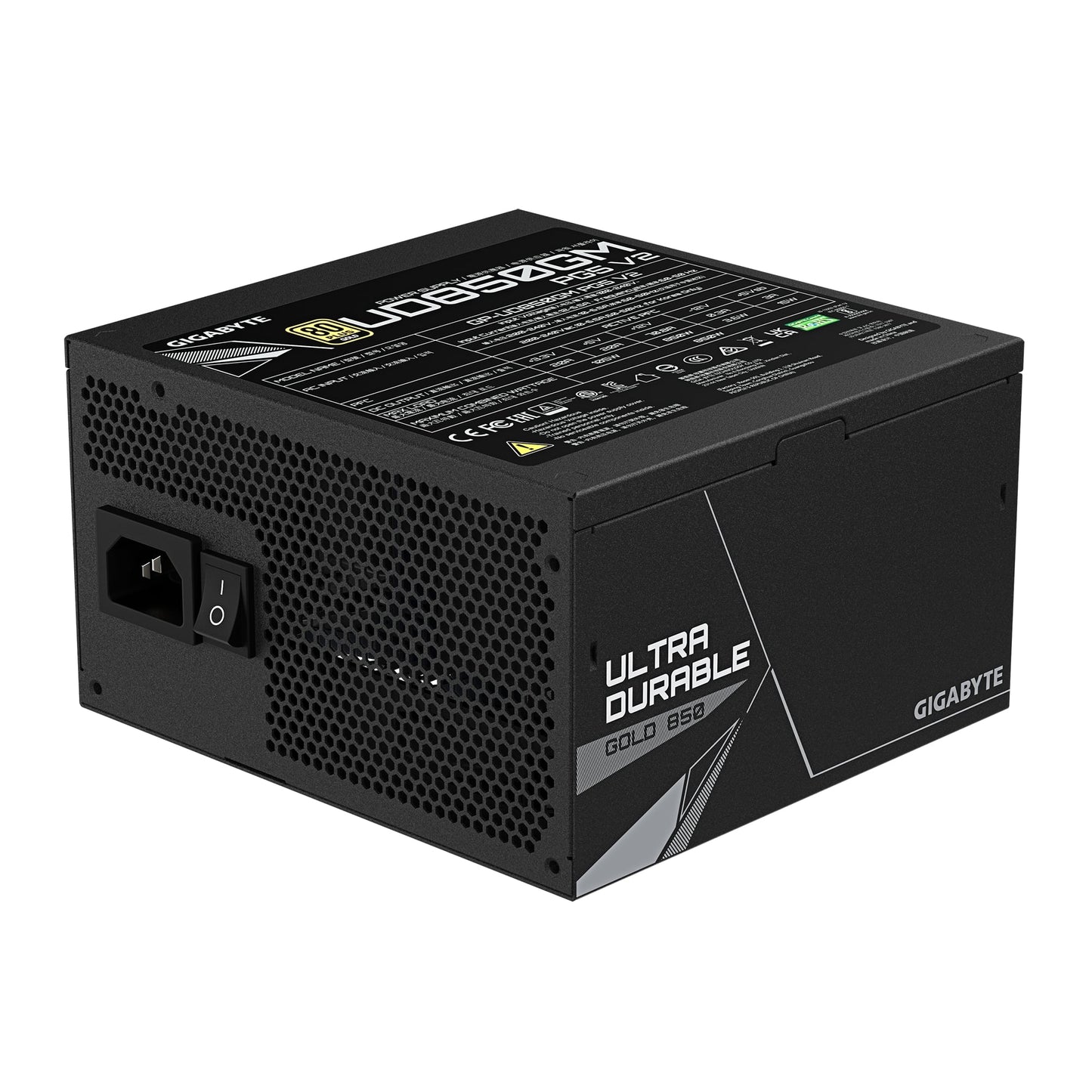Gigabyte UD Series UD850GM PG5 V2 PCIe 5.1 850W 80Plus Gold Fully Modular ATX 3.1 PSU