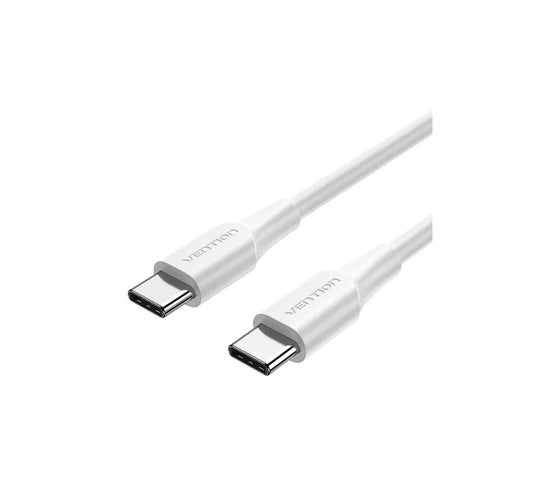 VENTION USB 2.0 C MALE TO C MALE 3A CABLE 1.5M WHITE