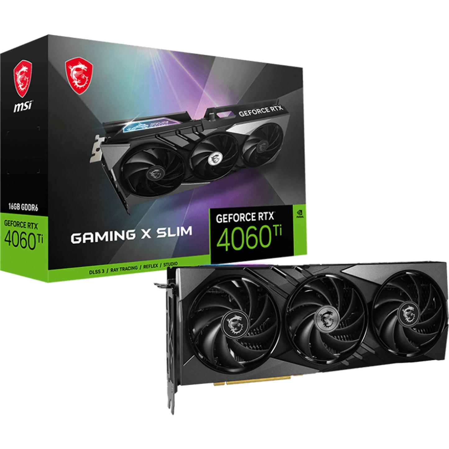 MSI GeForce RTX 4060 Ti GAMING X SLIM 16G Graphics Card