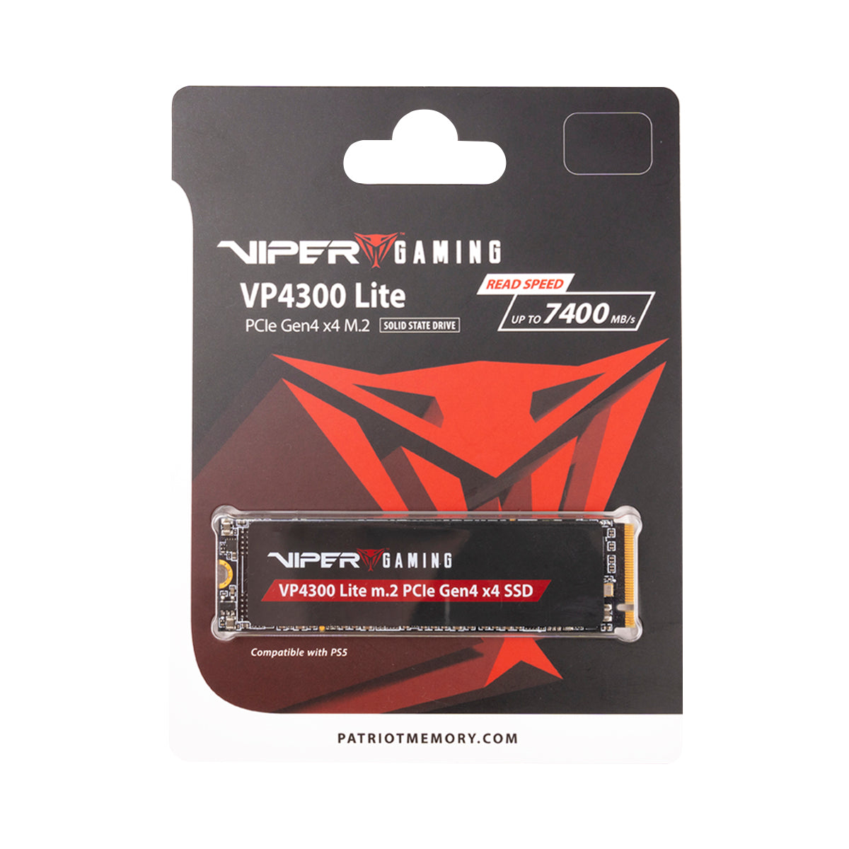 Patriot VP4300 Lite 2TB 7400MB/s PCIe 4.0 M.2 NVMe SSD 5Yr Wty