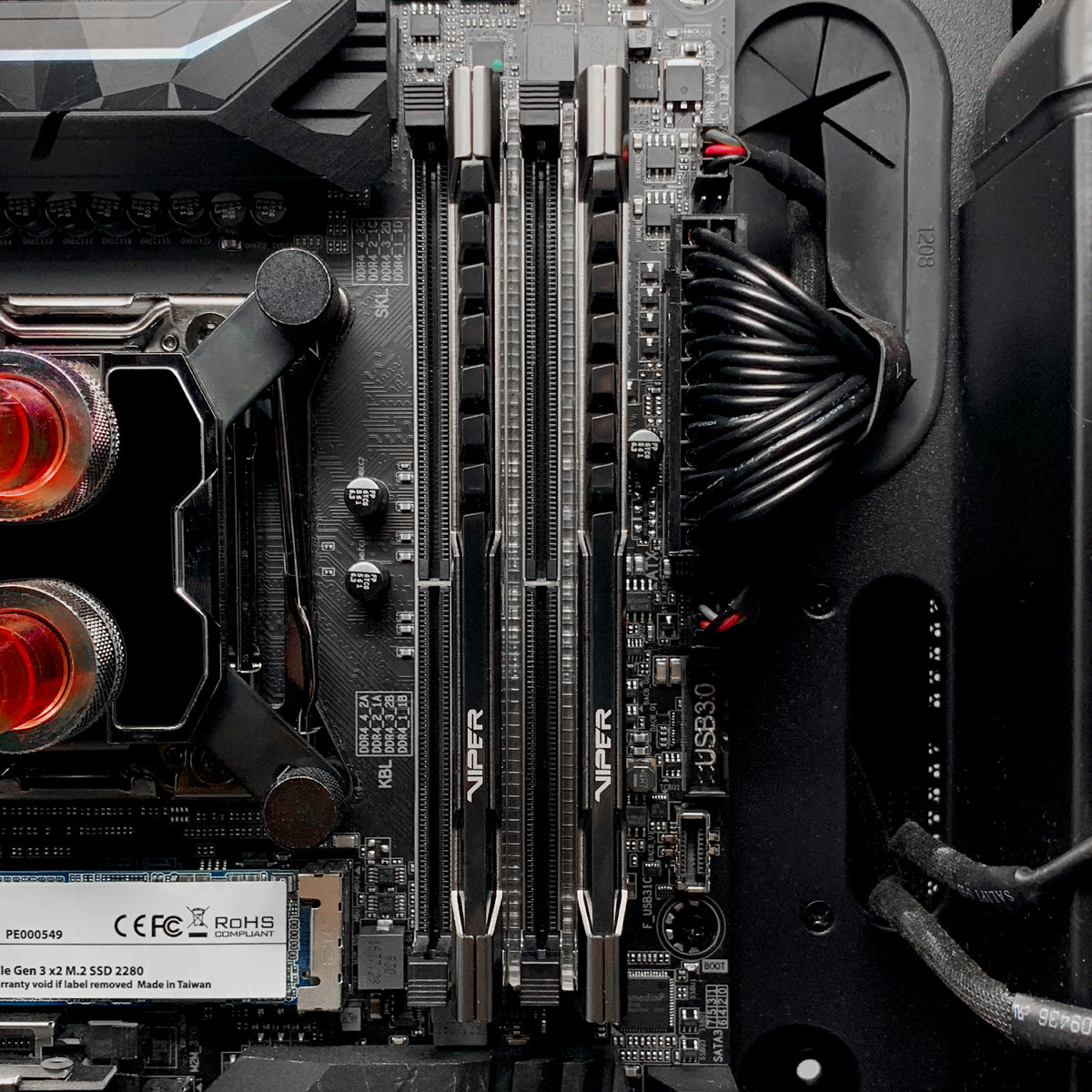32GB (2x16) Patriot Viper Steel 3200mhz CL16 DDR4 RAM