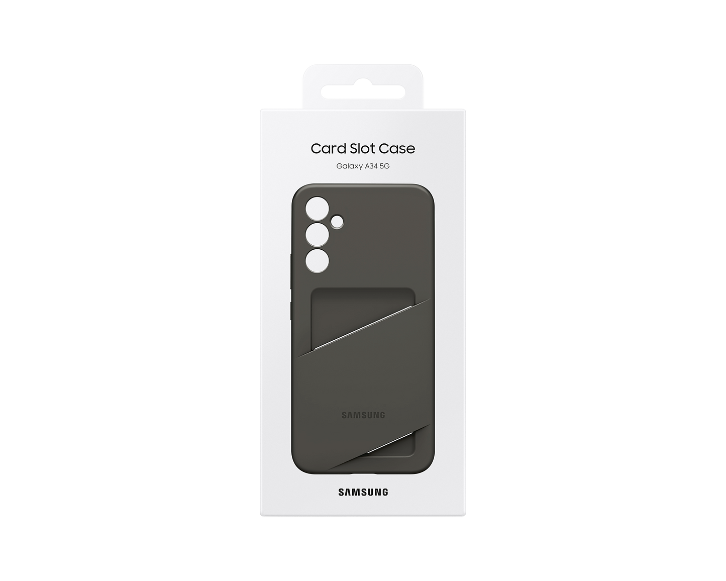 Samsung Galaxy A34 5G Card Slot Case - Black