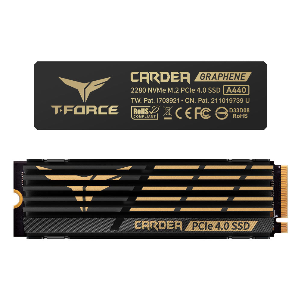 TeamGroup T-Force Cardea A440 1TB 7000MB/s PCIe 4.0 M.2 NVMe SSD w/ HS 5Yr Wty