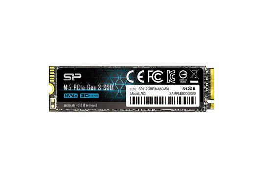 Silicon Power A60 512GB M.2 NVMe SSD 5Yr Wty