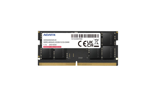 ADATA 32GB DDR5-4800 2048x8 SODIMM Lifetime wty