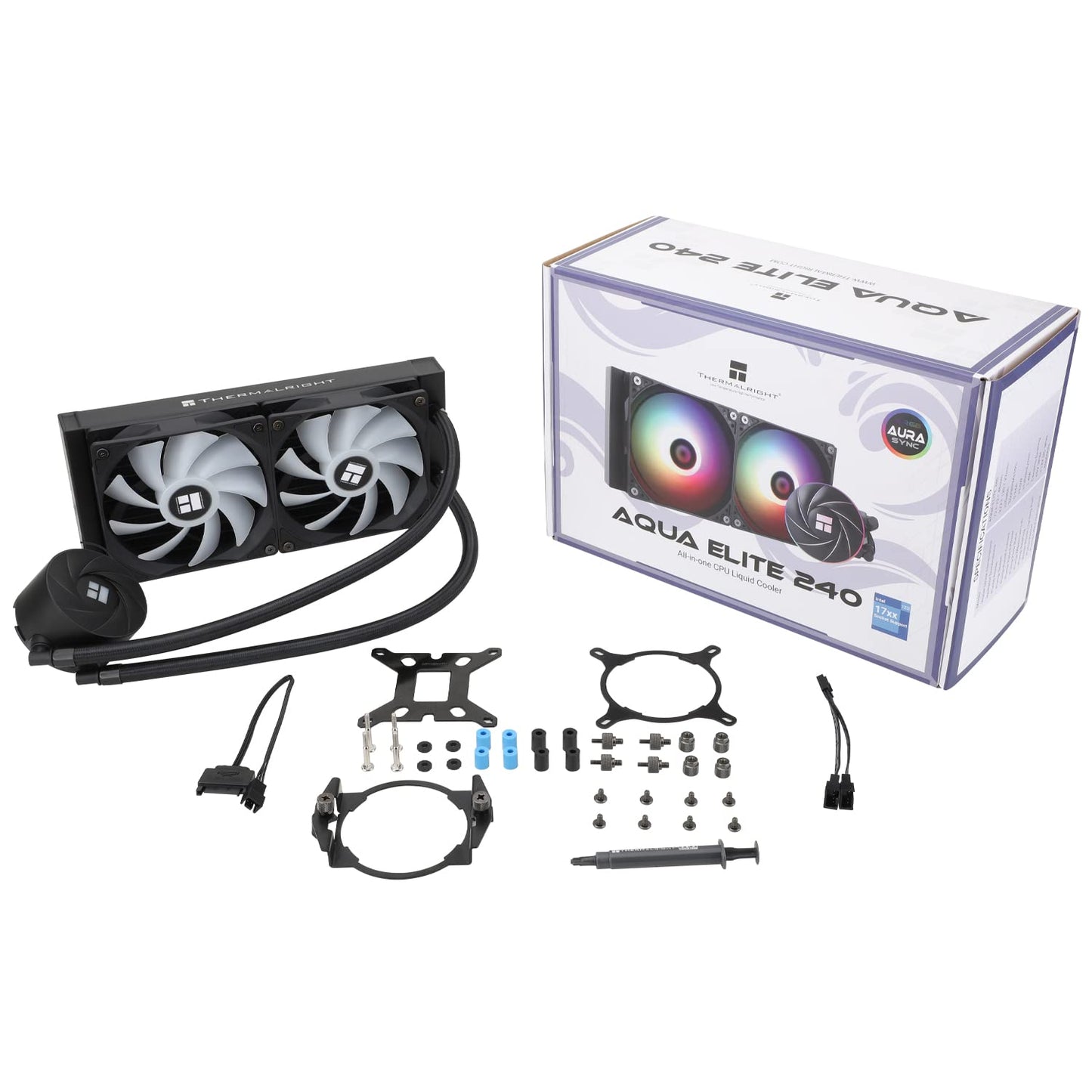 ThermalRight Aqua Elite 240 ARGB AIO Liquid Cooler w/ 2x 120mm Fan 3Yr Wty