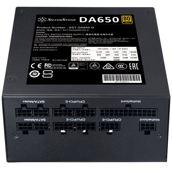 Silverstone DA650-G 650W Gold Modular ATX PSU