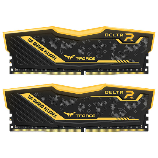 16GB (2x8) 3200mhz CL16 TeamGroup T-Force Delta RGB TUF DIMM DDR4 RAM
