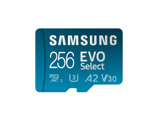 Samsung EVO Select 256GB microSD Card with Adapter 10Yr Wty
