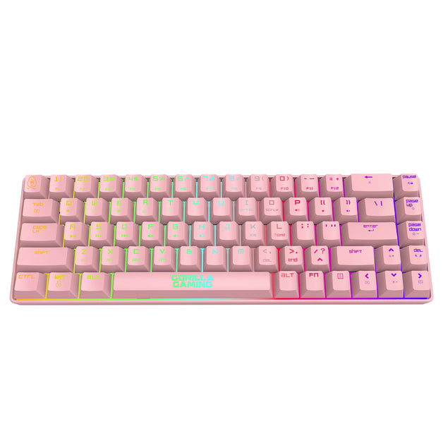 Gorilla Gaming Mini Wired Mechanical Keyboard - Pink