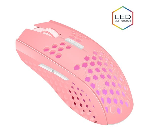 Gorilla Gaming HEX RGB Wired Mouse - Pink