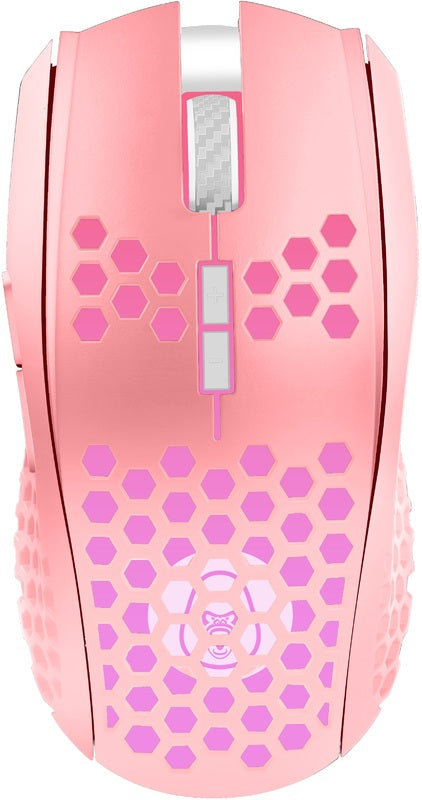 Gorilla Gaming HEX RGB Wired Mouse - Pink