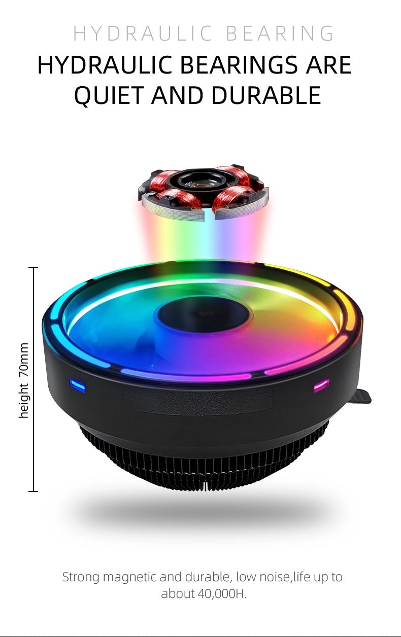 COOLMOON GLORY II RGB 3Pin CPU Air Cooler