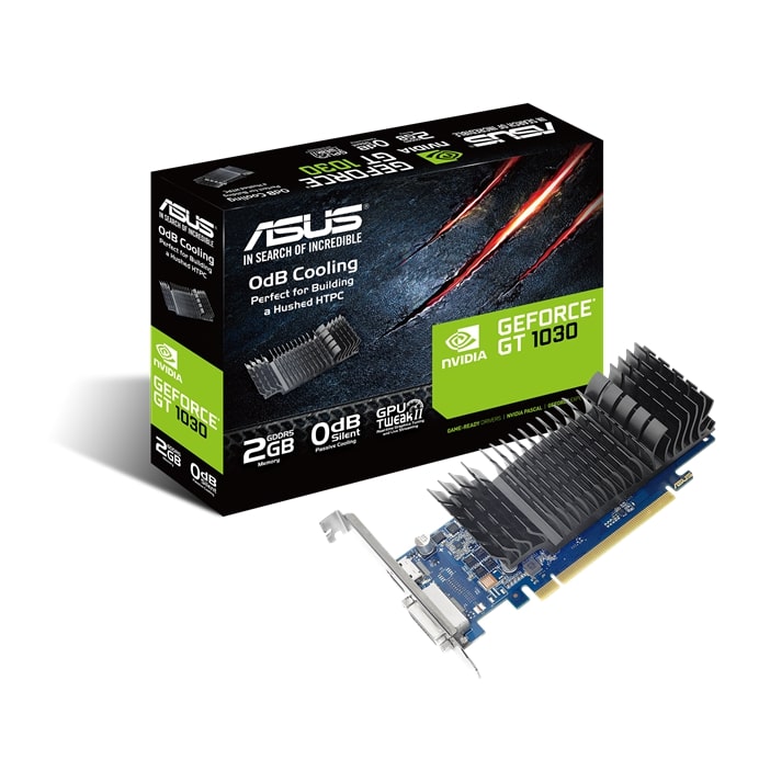 ASUS GeForce GT 1030 2GB GDDR5 Graphics Card - Low Profile