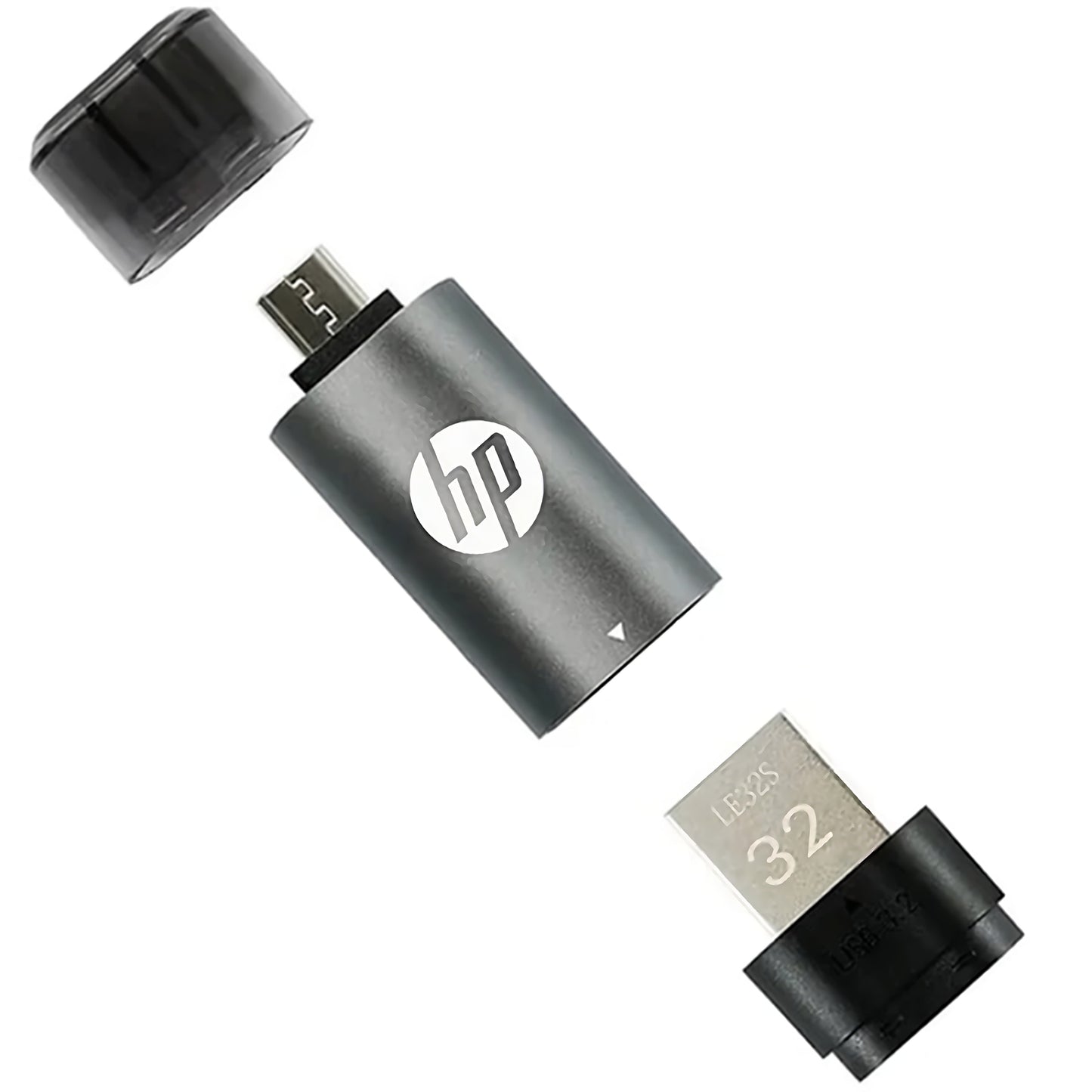 HP X5600B 32GB USB 3.2 Flash Drive 2Yr Wty w/ Micro-USB Adapter