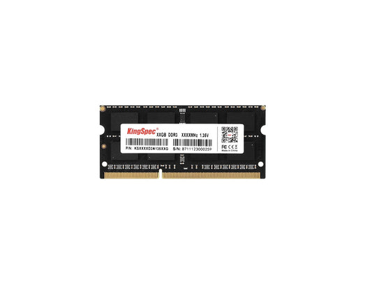 8GB 1600mhz KingSpec DDR3 SODIMM RAM 3Yr Wty