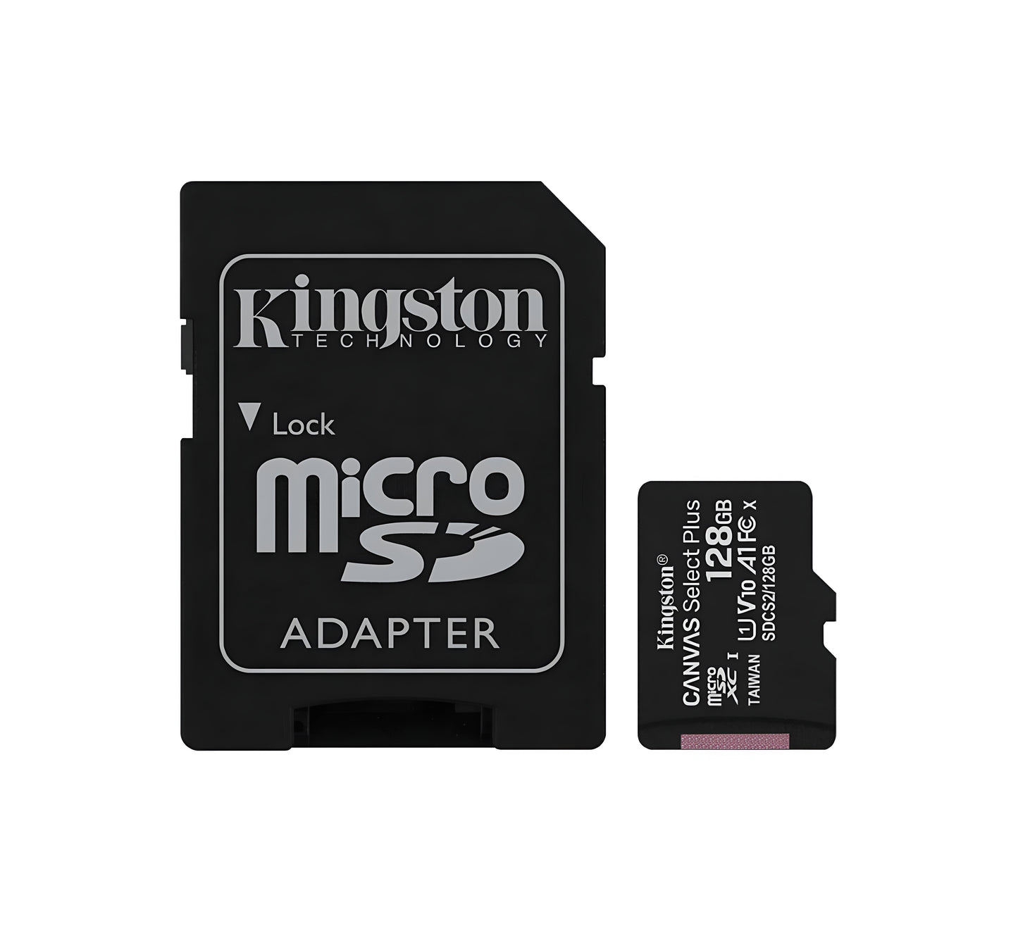 Kingston Canvas Select Plus 128GB microSD Card with Adapter Lifetime Wty