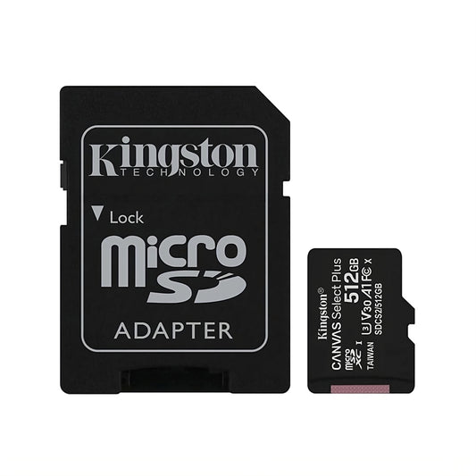 Kingston Canvas Select Plus 512GB microSD Card with Adapter Lifetime Wty