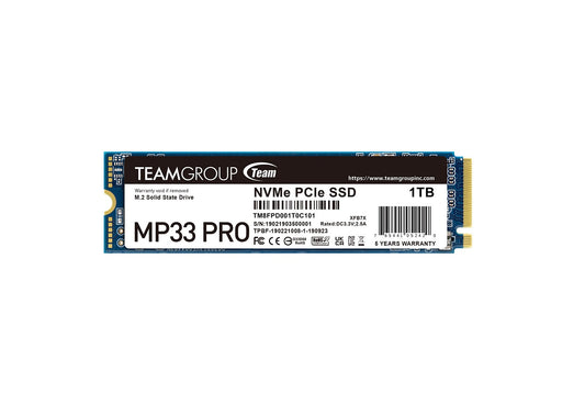 TeamGroup MP33 Pro 1TB M.2 NVMe SSD + EC01 M.2 NVMe PCIe USB 3.2 Gen2 Type-C Enclosure Combo