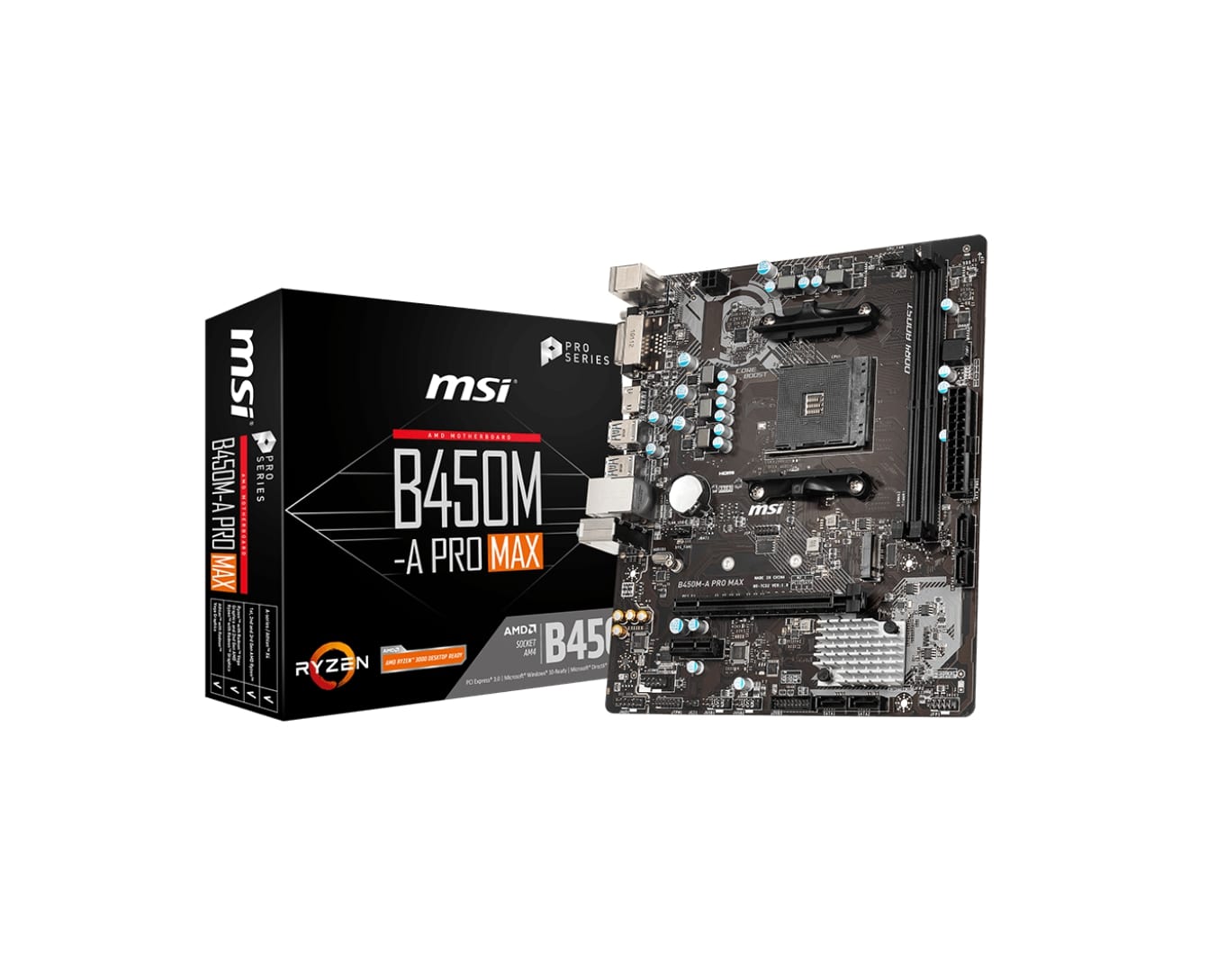 MSI B450M-A PRO MAX AM4 mATX Motherboard