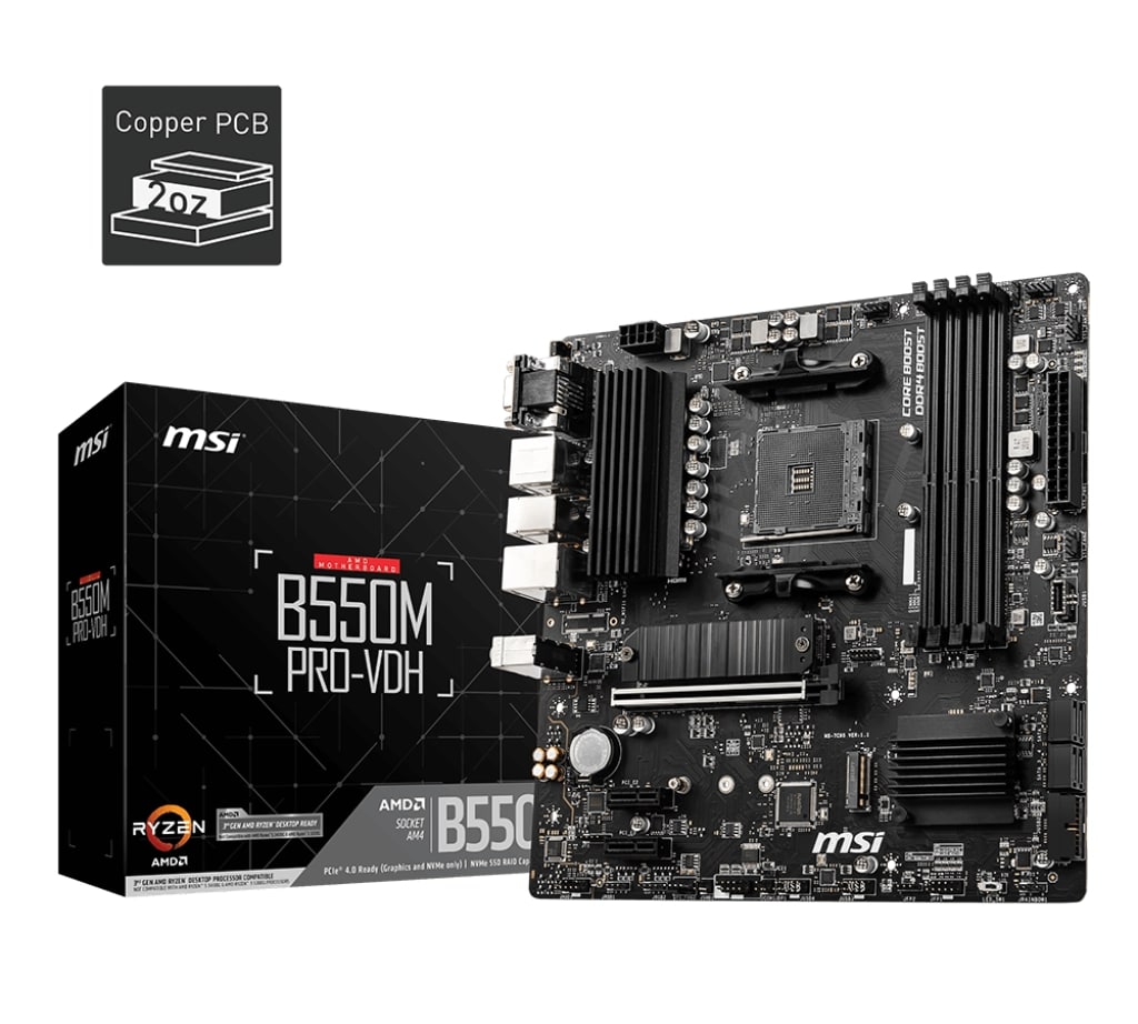 MSI MAG B550M PRO-VDH AM4 mATX Motherboard