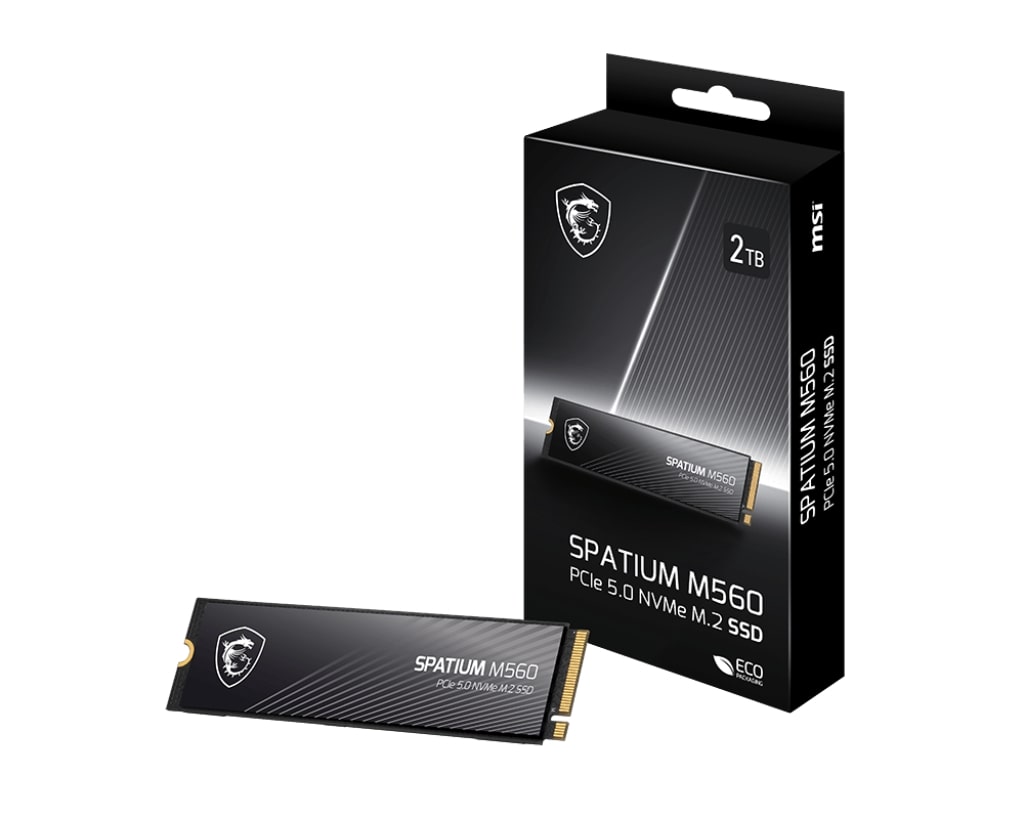 MSI Spatium M560 1TB 10,200MB/s PCIe 5.0 M.2 2280 NVMe SSD