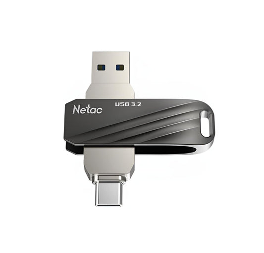 Netac US11 128GB USB 3.2 + Type-C Dual Flash Drive 5Yr Wty