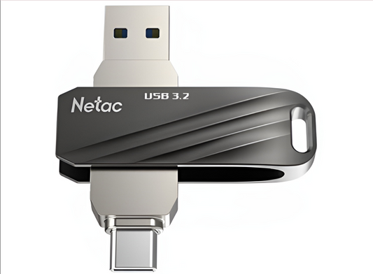 Netac US11 128GB USB 3.2 + Type-C Dual Flash Drive 5Yr Wty