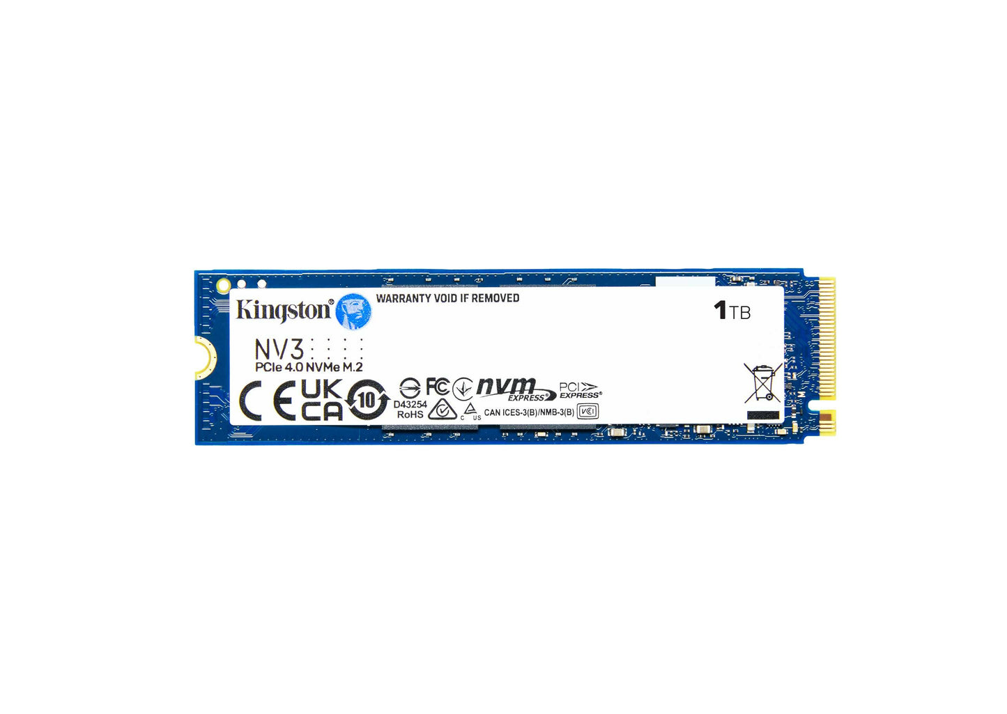 Kingston NV3 1TB 6000MB/s PCIe 4.0 M.2 NVMe SSD 3Yr Wty