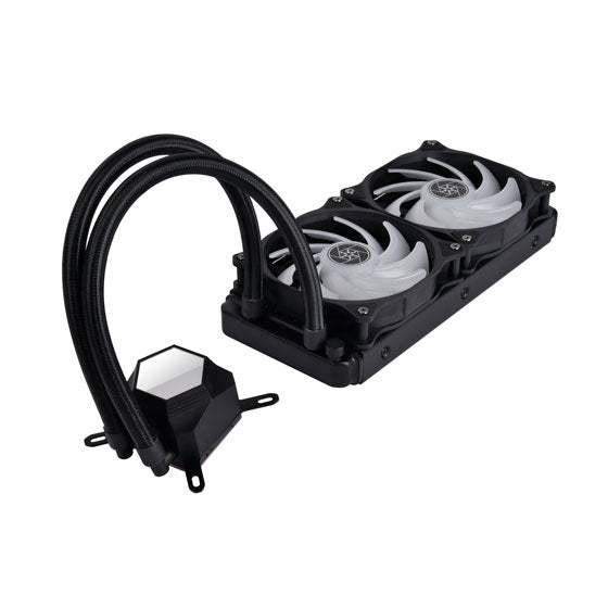 SilverStone PF240-ARGB-V2 PermaFrost Liquid Cooler - Dual Fan 2Yr Wty