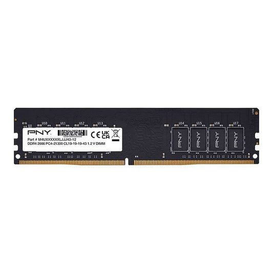 16GB 2666mhz PNY DDR4 DIMM RAM Lifetime Wty