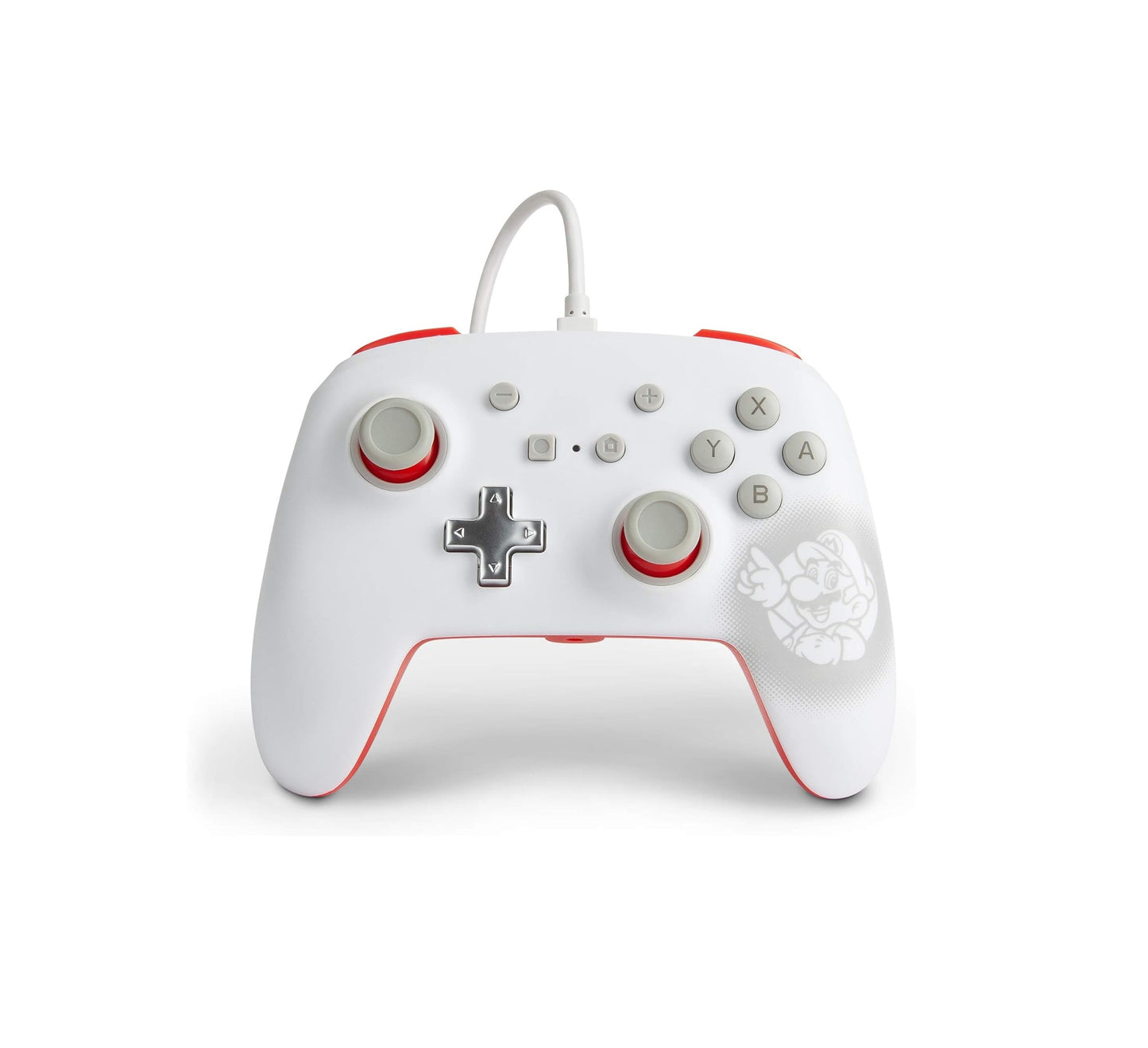 PowerA Enhanced Wired Controller for Nintendo Switch (Mario White)