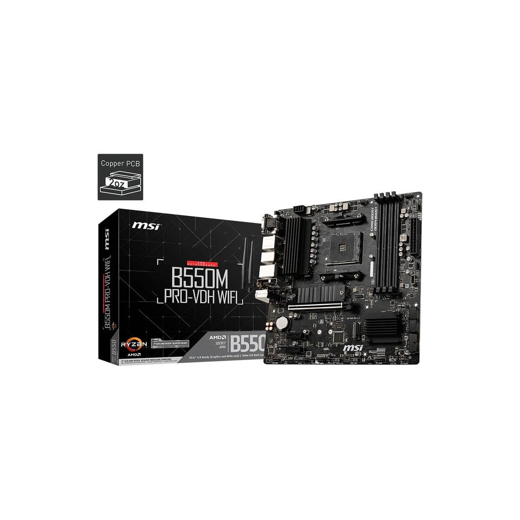 MSI B550M PRO-VDH WIFI AM4 mATX Motherboard