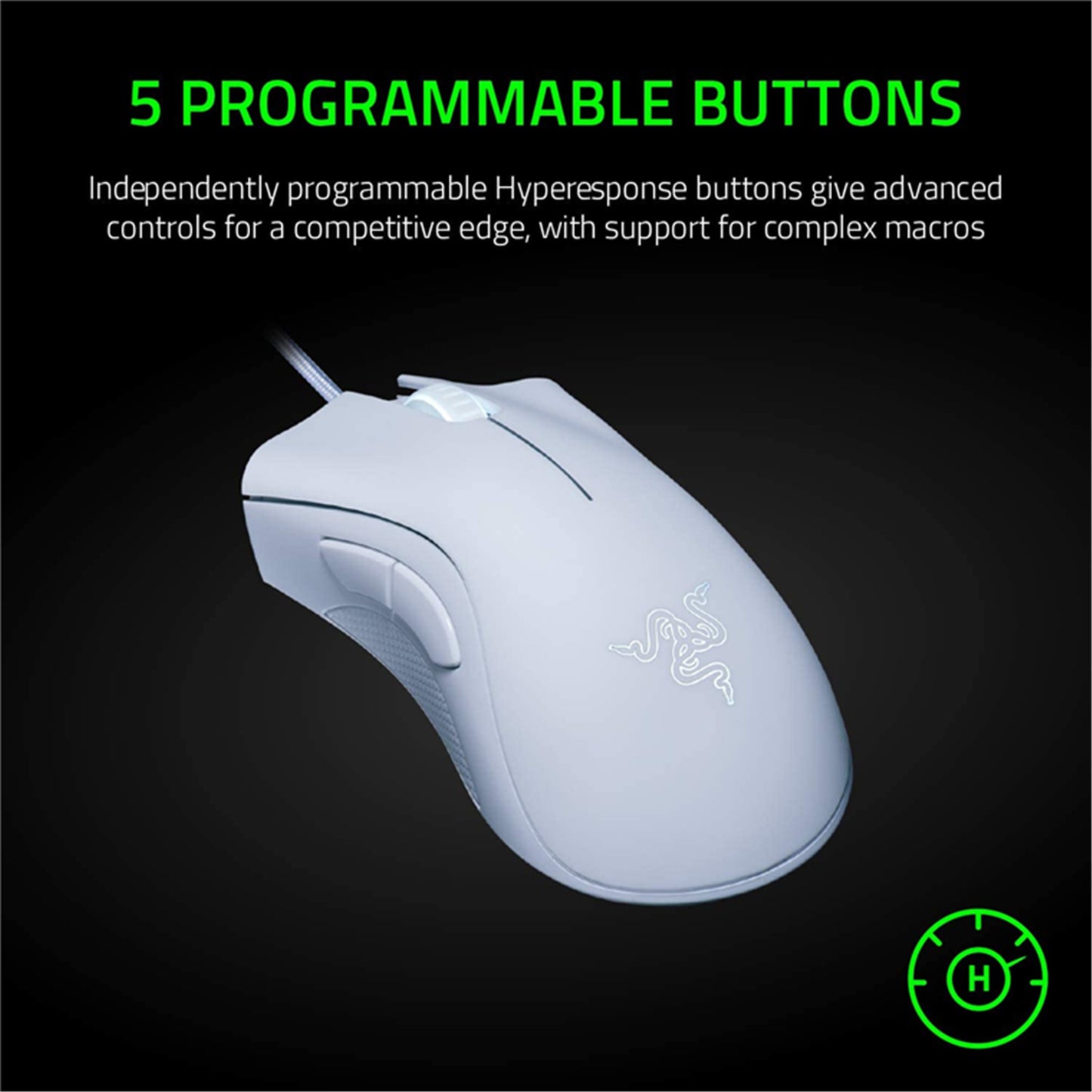 Razer Deathadder Essential Gaming Mouse White Edition
