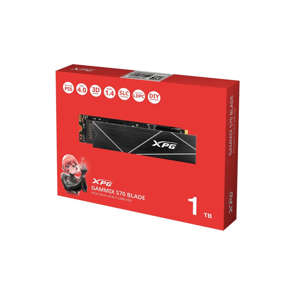 ADATA XPG Gammix S70 Blade 1TB 7400MB/s PCIe 4.0 M.2 NVMe SSD