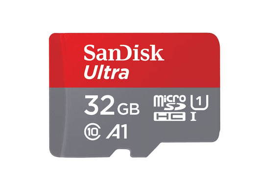 SanDisk Ultra MicroSDHC 32GB Memory Card with SD Adapter 10Yr Wty