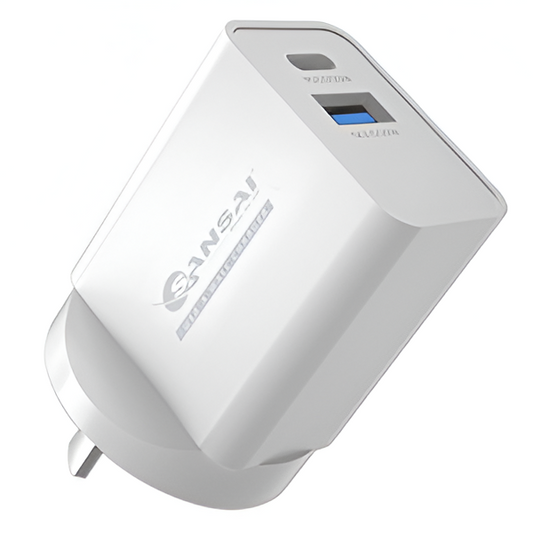 Sansai 20W USB-C and USB-A Wall Charger